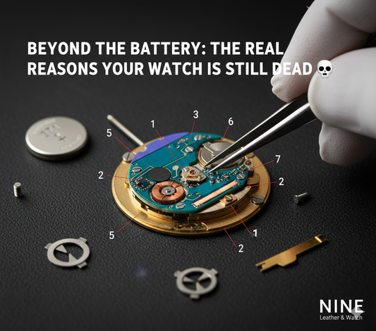 Watch repair expert in Independence MO diagnosing a broken watch coil