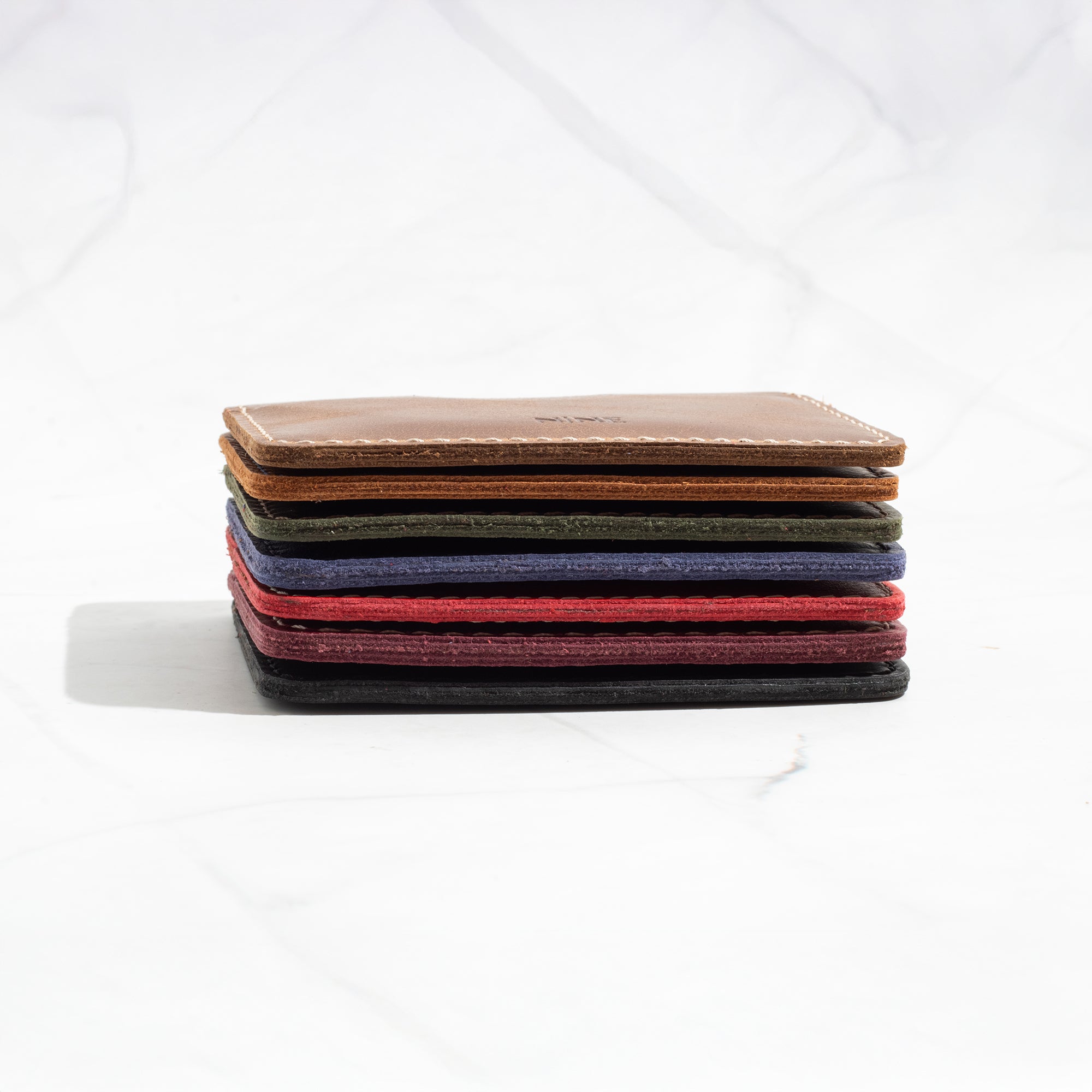 Premium Full-Grain Leather Minimalist Front Pocket Wallet – NINE