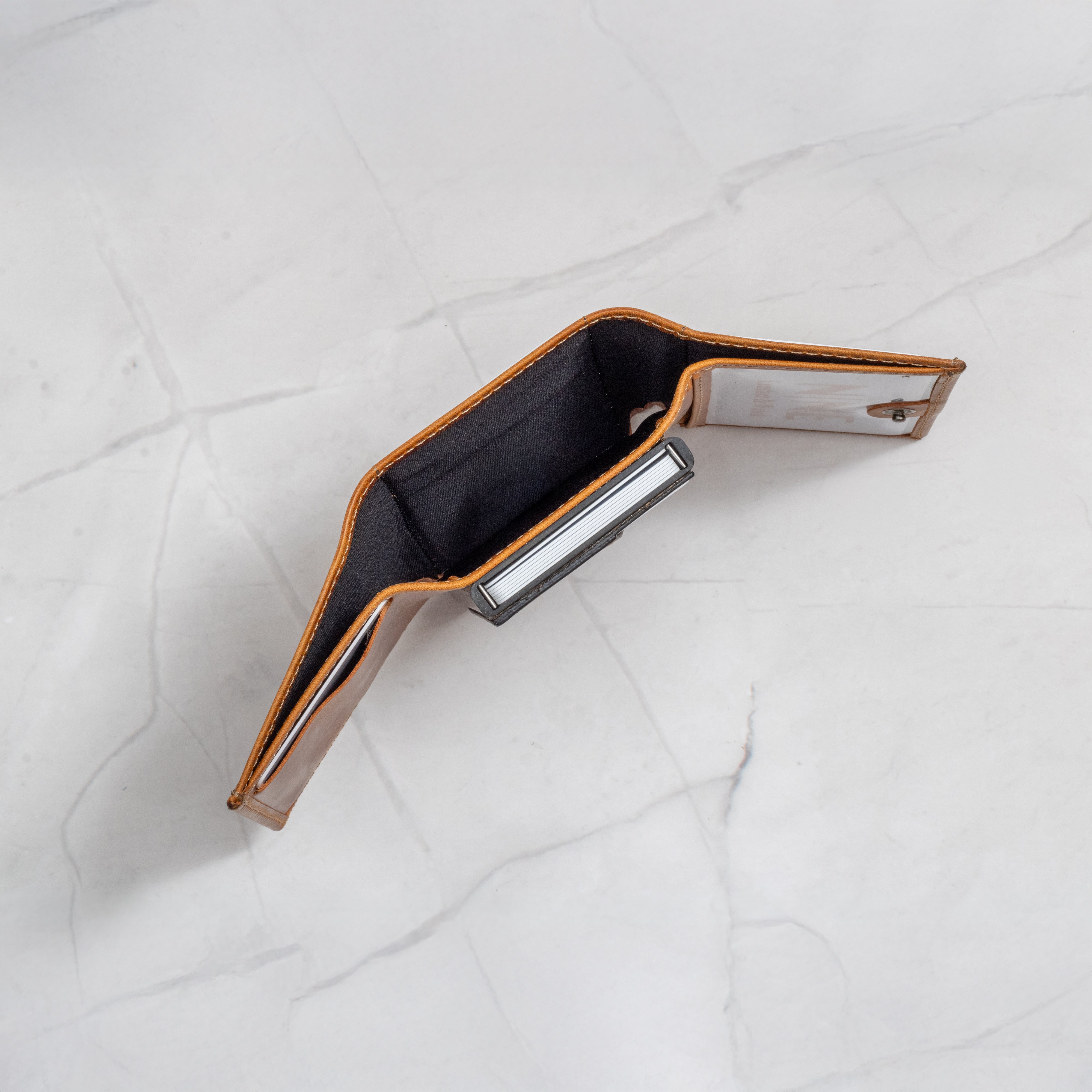 NINE Pop-Up Trifold: High Capacity Leather Wallet – NINE Leather